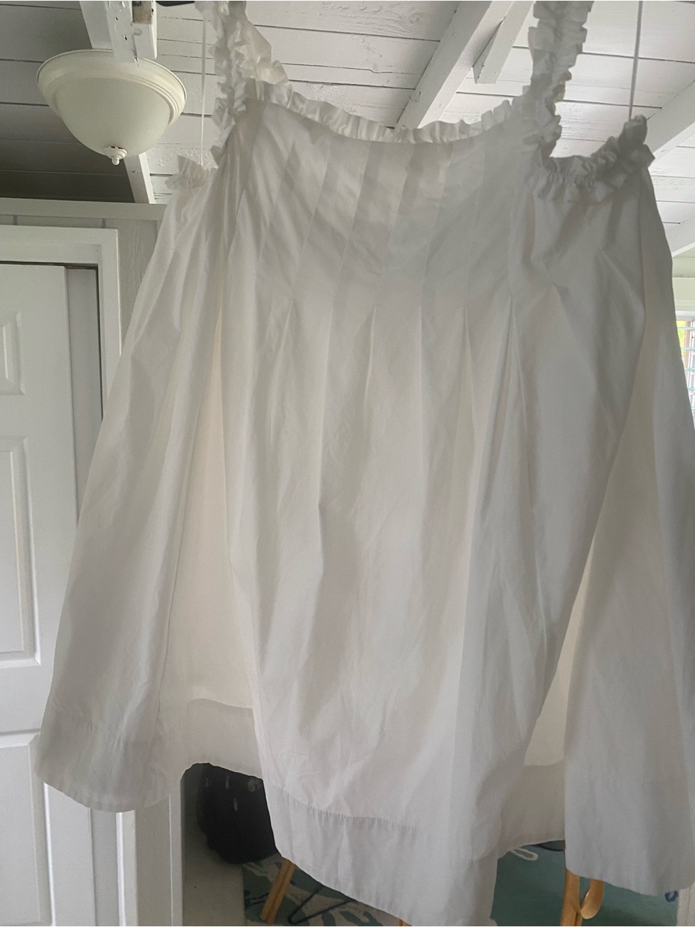 Runaway Scout Lila White Ruffled Strap Sundress Size 10 US. - Picture 5 of 6